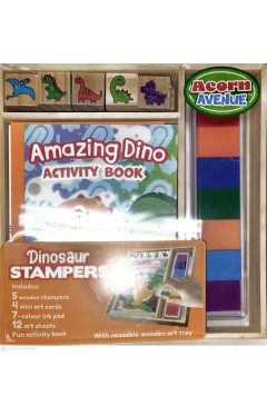 Wooden Stamper Sets Dinosaurs